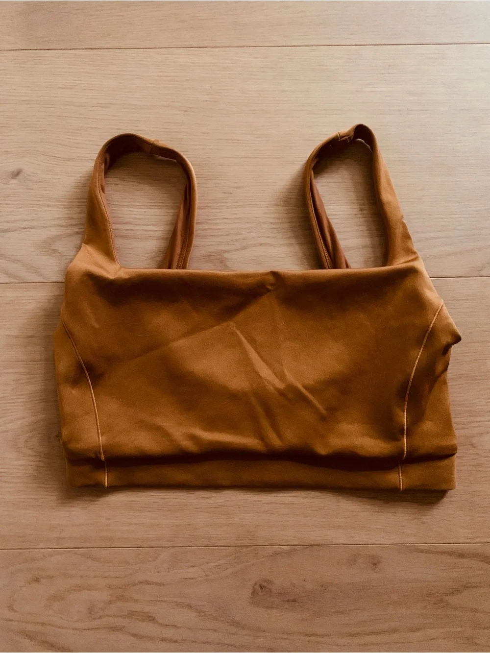 Left On Friday Double Scoop Bikini Top M in Tan Lines Surf Swim Beach Resort